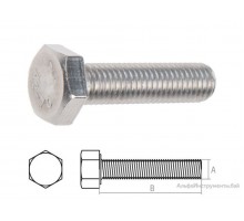 Болт М10х40 шестигр., нерж.сталь (А2), DIN 933 (50 шт в уп.) (STARFIX)