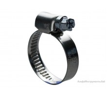 Хомут червячный 30-45 мм, нерж.сталь (W2), DIN 3017 (5 шт в зип-локе) STARFIX