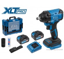 Аккум. ударный гайковерт BULL SC 1804 Xcase, XLTpro, БЕСЩЕТ., 18 В, 400 Н*м, 1/2", 2х4 А*ч, з/у 4 А
