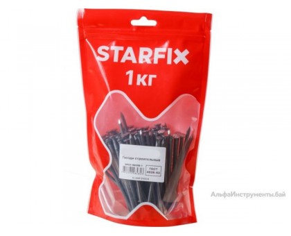 Гвозди строительные 3.5х90 мм ГОСТ 4028-63 (1 кг в дой-паке) STARFIX