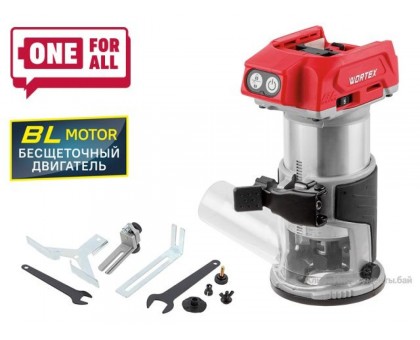 Аккум. фрезер кромочный WORTEX CMM 1835 в кор. ALL1 XLT SOLO 