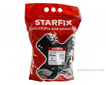 Фиксатор арматуры "Звездочка-25" 6-20 усиленный (40 шт в дой-паке) STARFIX