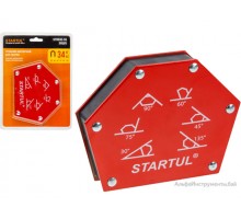Угольник магнитный для сварки 34кг STARTUL PROFI (ST8540-34) (струбцина магнитная)