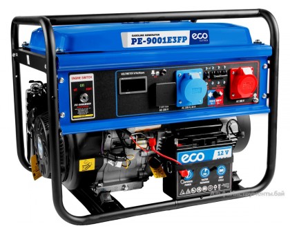 Генератор бензиновый ECO PE-9001E3FP (220/380В)